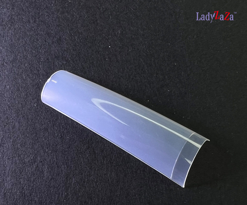 Setengah Tutup Kuku Palsu Tip Lurus 11 Ukuran Lady Perancis Akrilik Artificial Tip