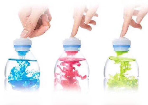 Transparan Kreatif Tekan Jenis Tutup Botol Plastik Untuk Minuman Kemasan Bubuk