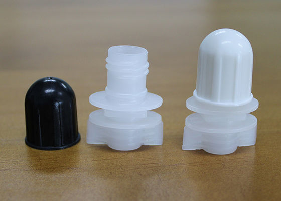 PP Plastik Pour Spout Caps Top 12mm Dia Untuk Persegi Bawah Bag Bentuk Oval